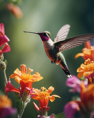 Fototapeta premium Hummingbird Flight