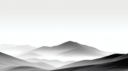 Obraz premium vector illustration of a mountain landscape