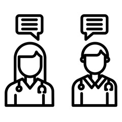 Doctor Consultation Vector Icon
