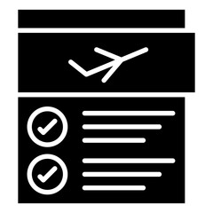 Flight Checklist Icon