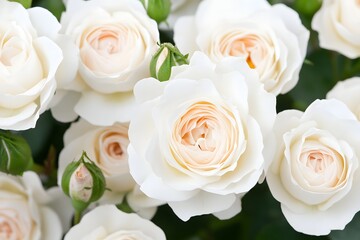 Obraz premium Close up white rose background