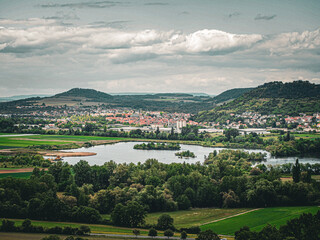 aerial view of the city