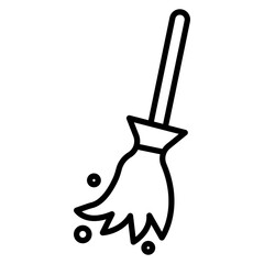 Broom Vector Icon