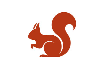Squirrel animal vector illustration brown rodent