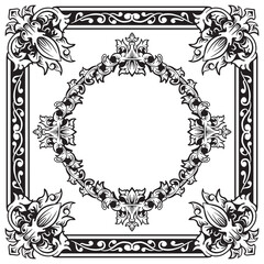 High-End Ornamental Border Outlines for Branding Projects