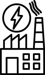 Power Plant Vector Icon