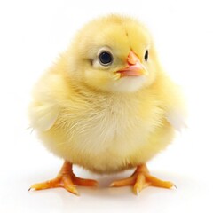 Obraz premium baby chicken on white background