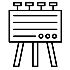 Billboard Vector Icon