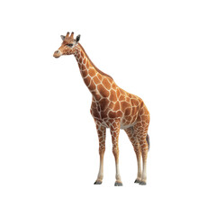 Obraz premium Majestic Giraffe Isolated on transparent background - Wildlife Photography