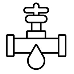 Fototapeta premium Plumbing Vector Icon
