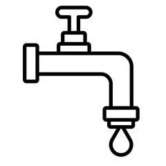 Water Supply Vector Icon