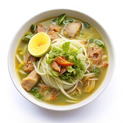 thai noodle soup with shrimp