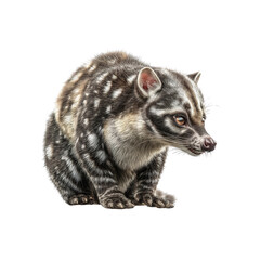 Fototapeta premium Striped Asian Palm Civet A Detailed Digital Illustration