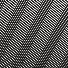 Zig zag black and white seamless pattern