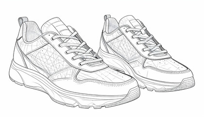 Black And White Line Art