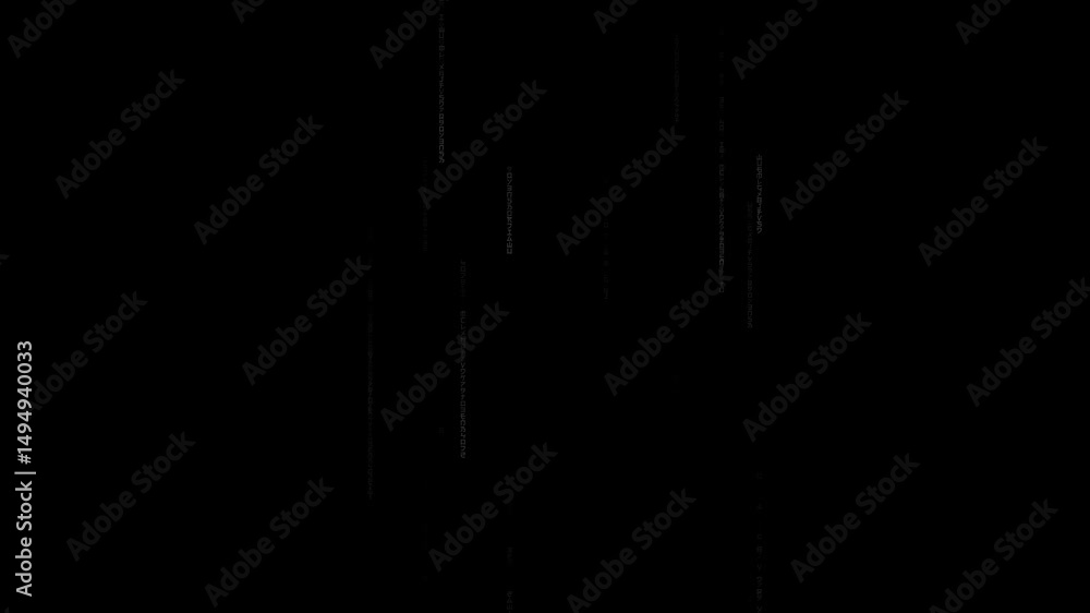 Aufkleber digital code streams in a futuristic matrix-inspired design