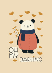 Abstract Childrens Room. Modern trendy Kids minimal style. Hand drawn design for wallpaper, wall decor, print, postcard, cover, template, banner.