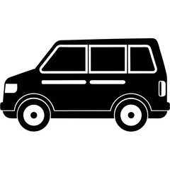 Red retro cartoon car vector illustration