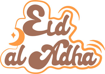 Eid la Adha lettering