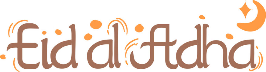 Eid la Adha lettering