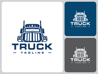 Naklejka premium big truck logo vector design