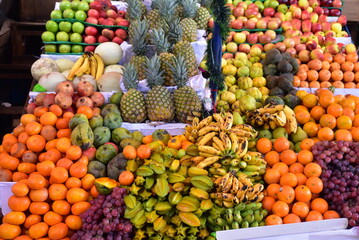 Marché aux fruits au Pérou