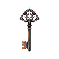 Obraz premium Vintage Iron Key 