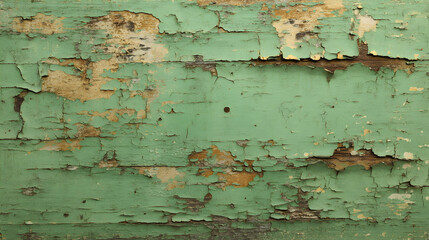 Aged green wooden plank backdrop texture revealing vintage charm and weathered beauty providing detailed natural patterns