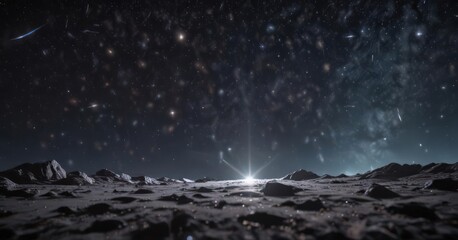 Diamond-like stars scattered on deep velvet night sky ,  space,  dark,  globular cluster