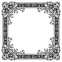 Vintage Decorative Lineart in Premium Geometric Ornamental Frames