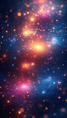 Fototapeta premium Abstract glowing cosmic space background