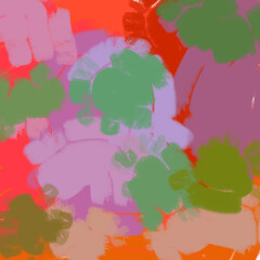 A vibrant abstract painting bursting with vivid hues and dynamic brushstrokes. A splash of colorful expression, a symphony of artistic creativity.