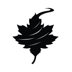 Abstract Swirling Maple Leaf Design.