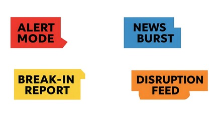 Colorful digital labels for alert system