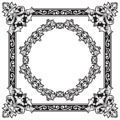 Premium Decorative Symmetry in Geometric Ornamental Frames
