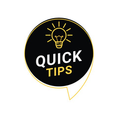 quick tips icon vector design template