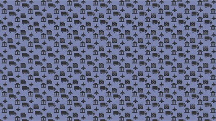Vector seamless estate pattern design