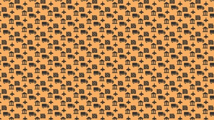 Vector seamless estate pattern design