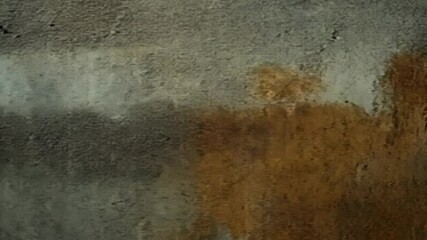 Weathered concrete wall texture with layered paint, showing age and decay.  Vertical seam visible - Powered by Adobe