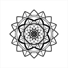 Atomic power element, an abstract blue geometric pattern representing science, technology, and molecular energy