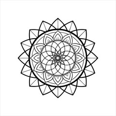 Abstract floral sphere ornament design vector illustration