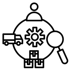 Supply Chain Vector Icon