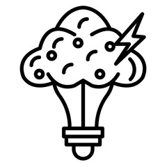 Brainstorming Vector Icon