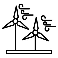 Wind Energy Vector Icon