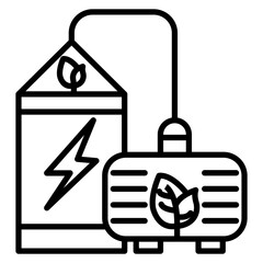Biogas Vector Icon