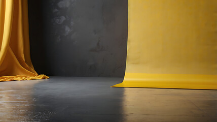 solid background single yellow color product Banner 