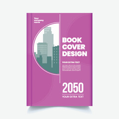 Modern Book cover and Business annual report, brochure cover or poster geometric layout design with space for text, Corporate Brochure cover, Magazine cover, Poster or Flyer vector template