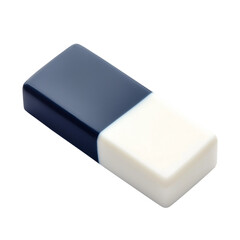 Black and white eraser isolated