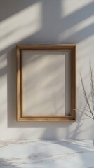 Minimalist Interior with Wooden Frame