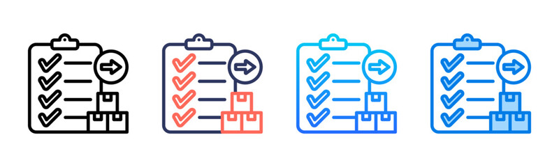 Orders icon sheet multiple style collection